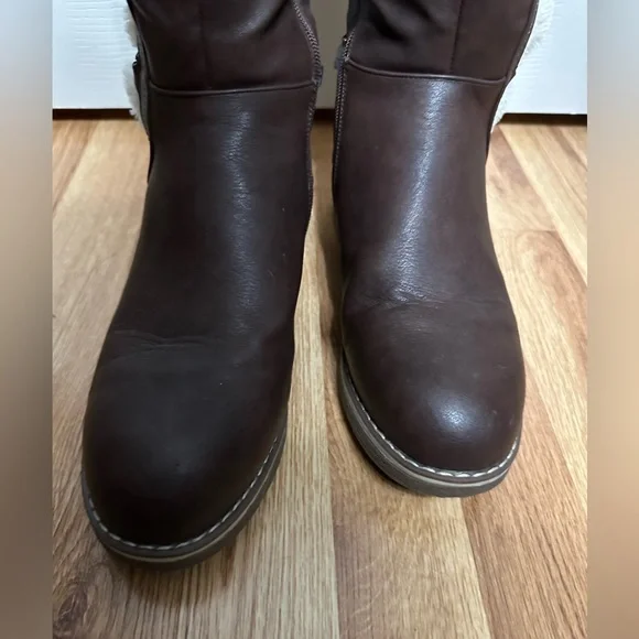 DREAM PAIRS Womens Knee High Warm Fur Winter Zip Boots - Picture 8 of 13